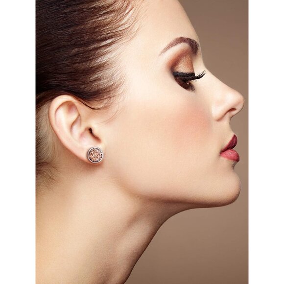 15 Pairs Colorful Druzy Stud Earrings Set - Stainless Steel Jewelry for Women - Picture 6 of 7